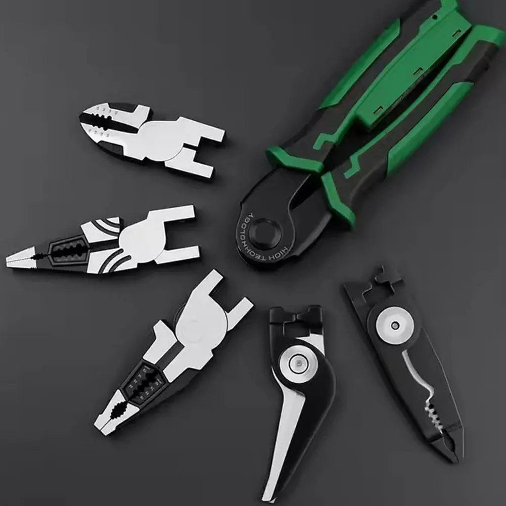 8-inch Heavy Duty Alloy Wire Cutters Diagonal Needle Nose Pliers Slant Mouth Replacement Multifunctional Hardware Tools