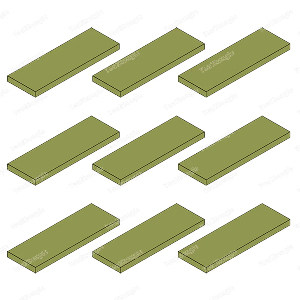 69729 Building Block Tile 2x6 MOC figures Military City Street Scene Weapons Series Accessories Scenes Models Parts Gift DIY Toy