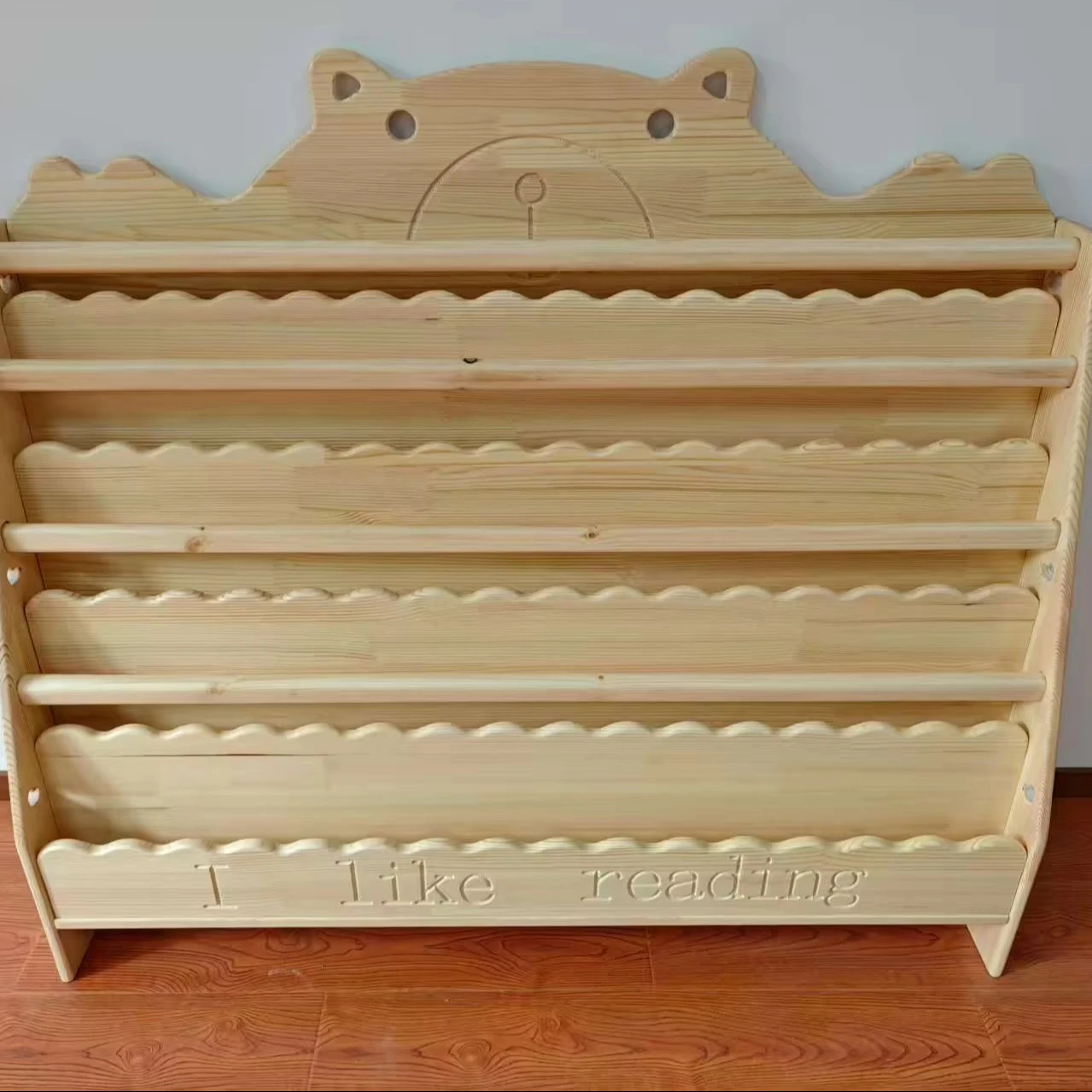 

Household Children's Bookshelf House Shaped Kids Furniture Set Bookshelf Bookcase Solid Wood Bookshelf Toy Storage Rack Cabinet