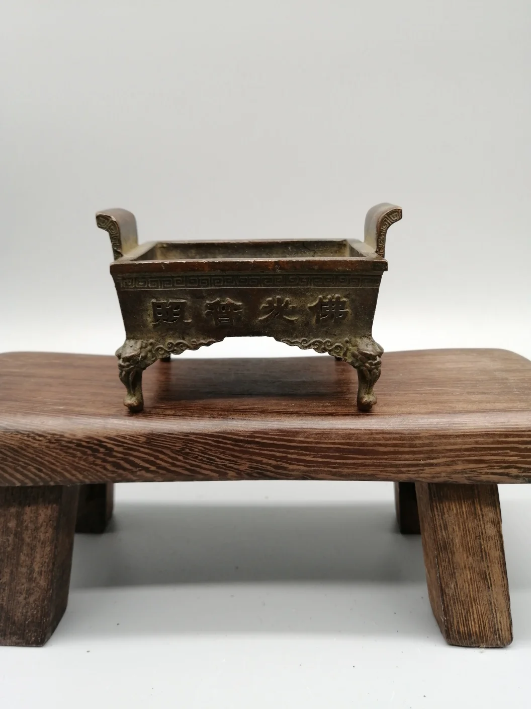 

Antique Collection Copper Buddha Light Illuminating Incense Burner Ornaments Commemorative Gift