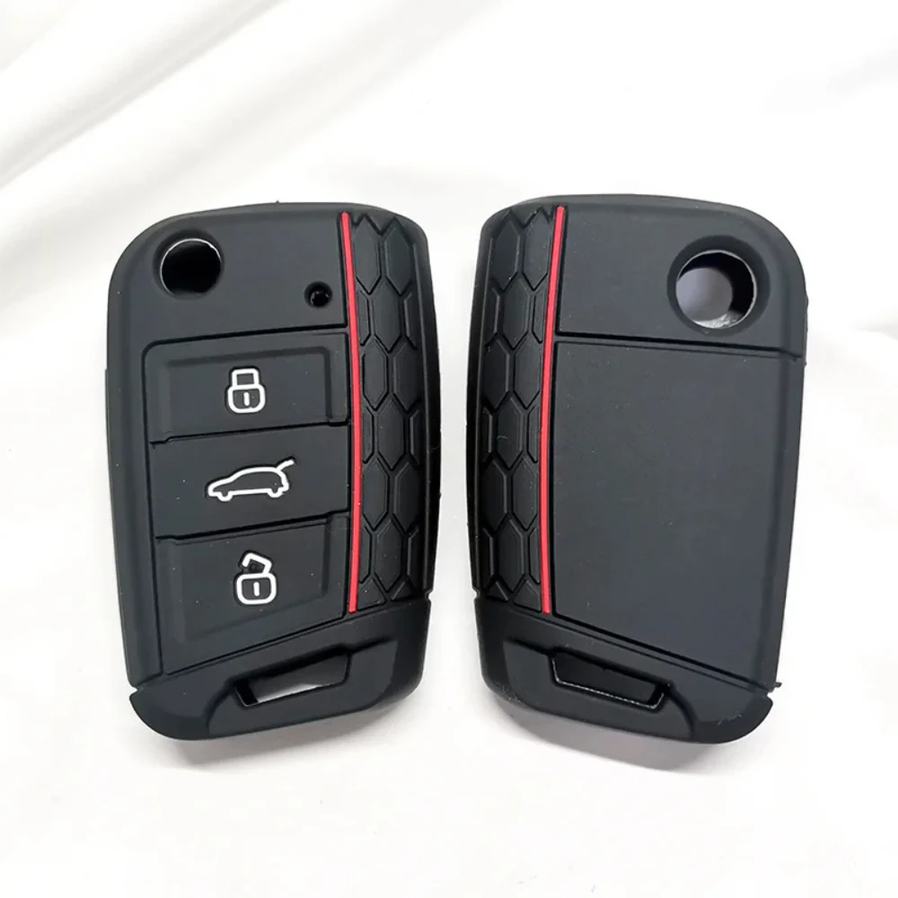 Für VW Golf 7 GTI POLO T-Cross T-Roc Touran Tiguan Skoda Octavia Rapid Kodiaq Fabia Seat Ibiza Leon Ateca Arona Schlüsseletui