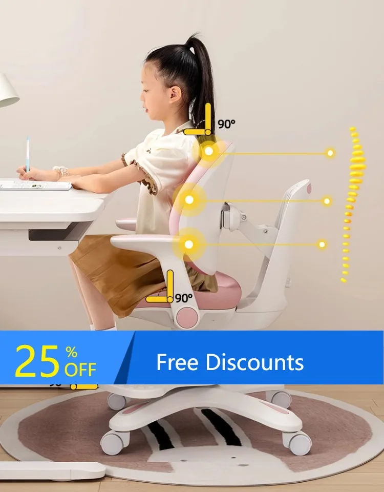 Children's Learning Chair Intelligent Backrest Correction Posture Adjustment Lifting Seat Student Writing Homework Chair