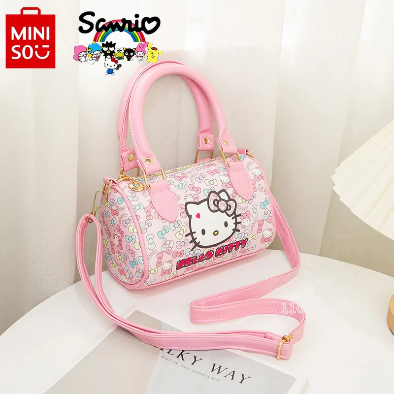 

MINISO Hello Kitty New Mini Handbag Luxury Brand Fashion Girl Shoulder Messenger Bag Cartoon Cute Girl Handbag Fashion Trend