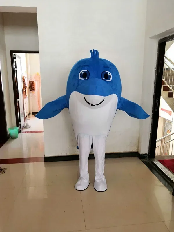 Cosplay Vita marina Delfino Sigillo Costume della mascotte pesce pagliaccio Costume da personaggio dei cartoni animati Pubblicità Costume da festa Carnevale animale