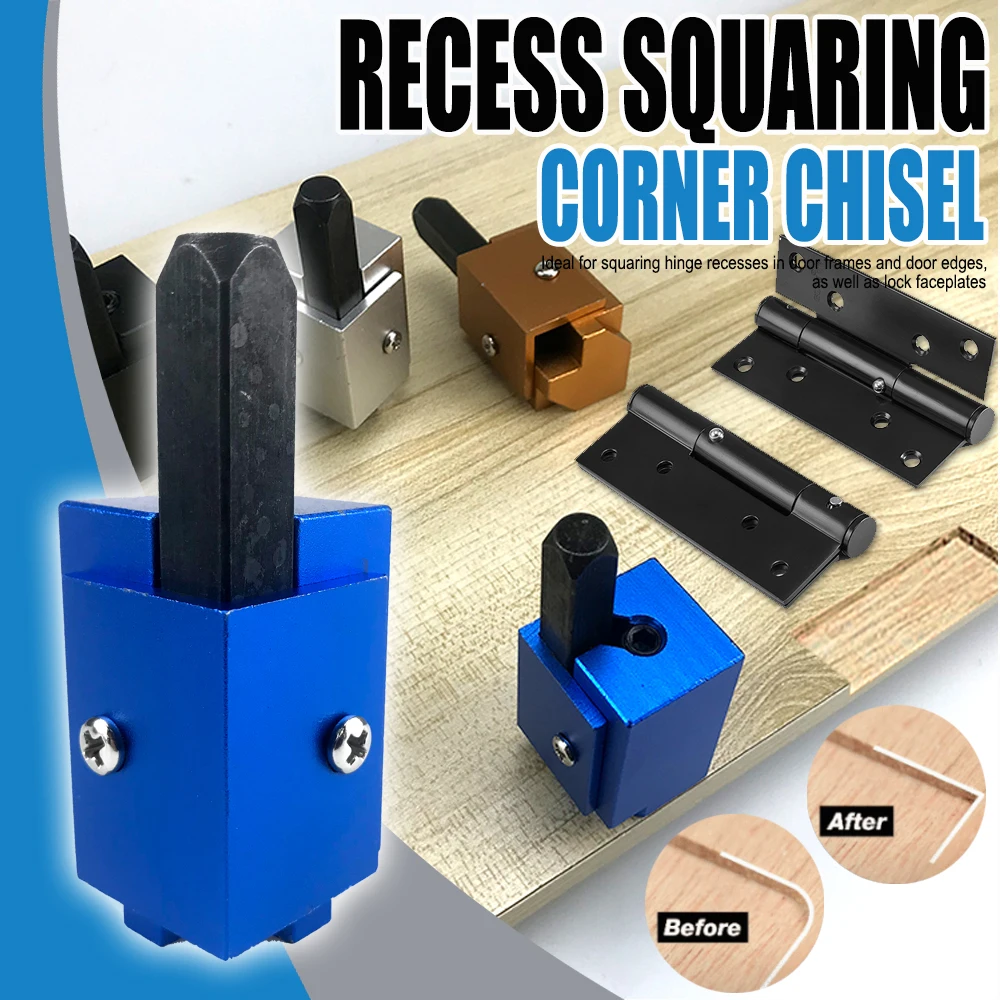 木工用角型彫刻刀、四角ヒンジ溝加工用、直角彫刻刀、木工工具用 - Woodworking Edge Corner Planer のレビューと価格
