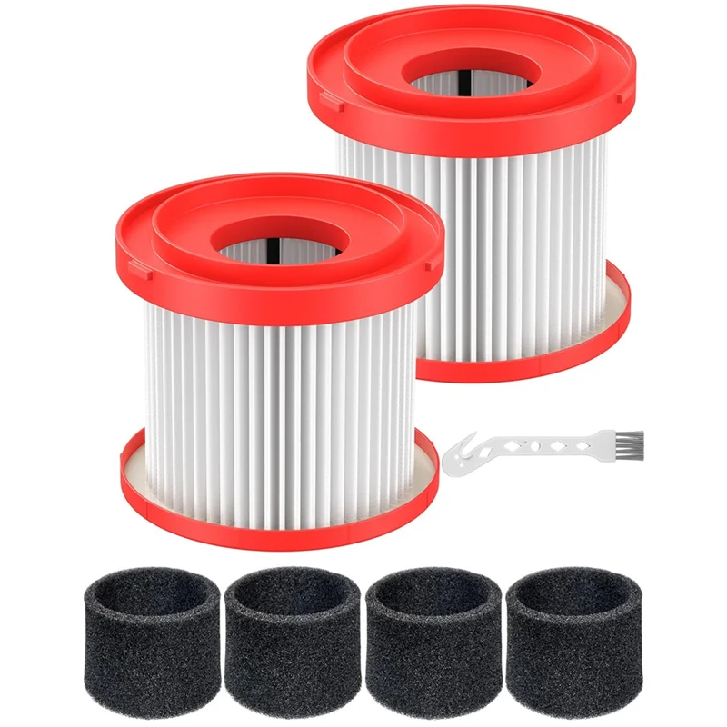 【قسيمة مستخدم جديدة!】بديل مكون من قطعتين من فلتر HEPA موديل 49-90-1900 للمكنسة الكهربائية M18 اللاسلكية 0780-20 0880-20 الرطبة والجافة