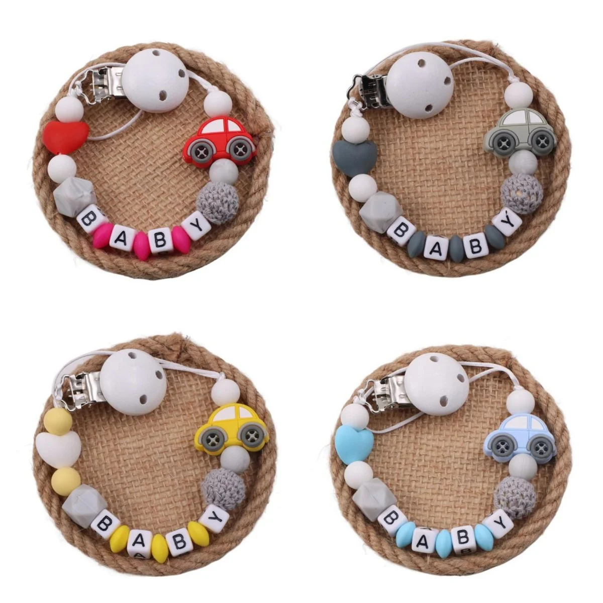 

Baby Pacifier Clip Chain Toy Dummy Holder Soother Chew Toys
