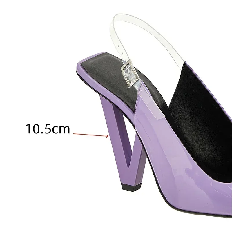 European and American Sexy Cross Shaped Hollow High-heeled Single Shoes for Women with A Buckle Strap and Shallow Mouth Sandals