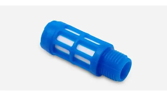Pneumaticmuffler 1/8  1/4  3/8  1/2 3/4 blue plastic muffler PSL-01/02/03/04/06 1 inch