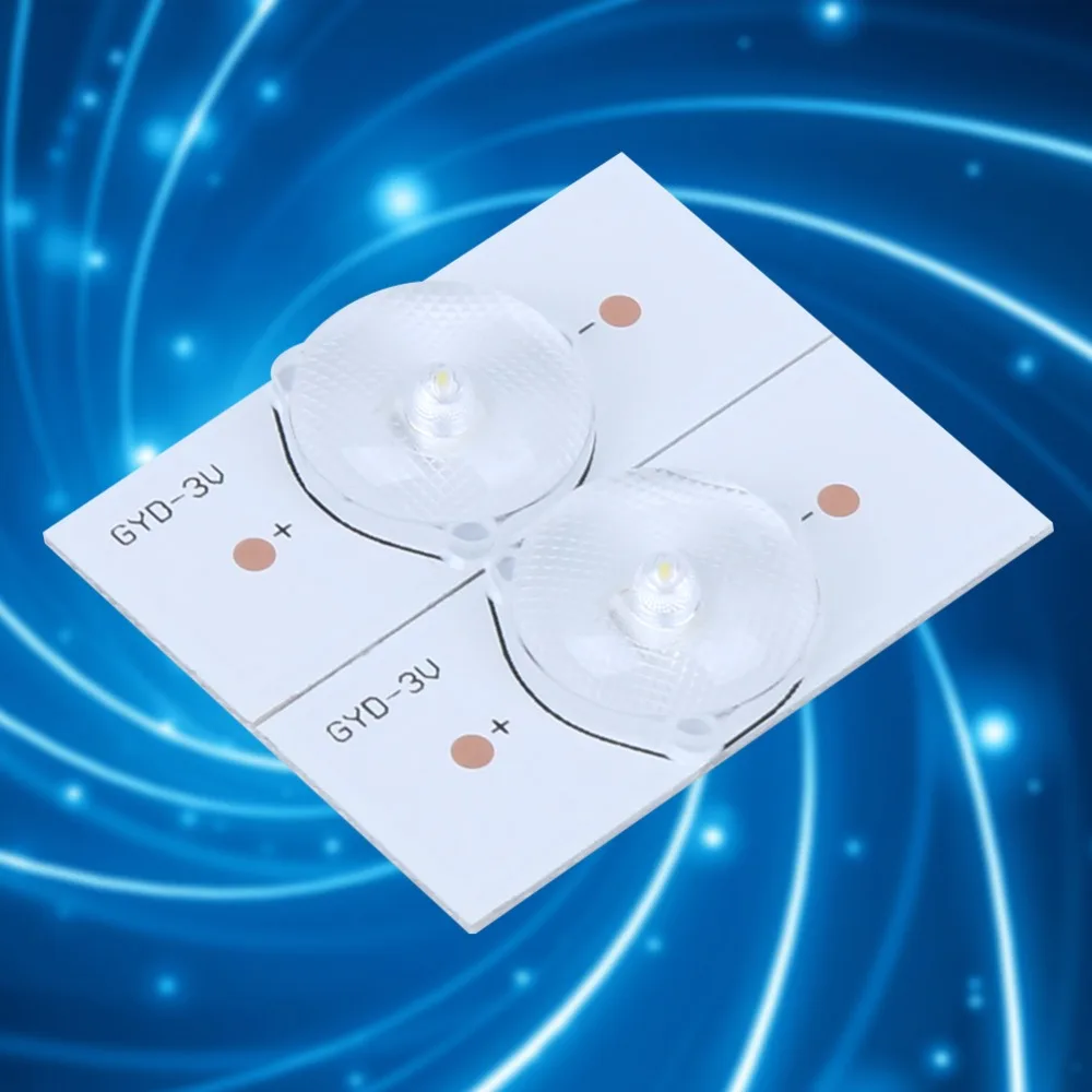 20 قطعة 3 فولت SMD حبيبات مصباح مستديرة متفاوتة الأحجام الألياف الزجاجية مجلس مع عدسة بصرية فليتر ضوء حبة توفير الطاقة الأبيض مصلحة الارصاد الجوية LED عدسة الاستخدام المنزلي #5