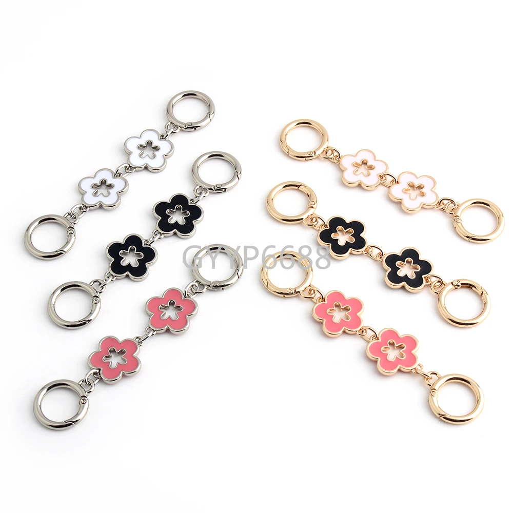 13-14cm Heart/Flower Shape Detachable Bag Belt Extender Chains For Shoulder Handbag Bags Extension Underarm Chain Accessories