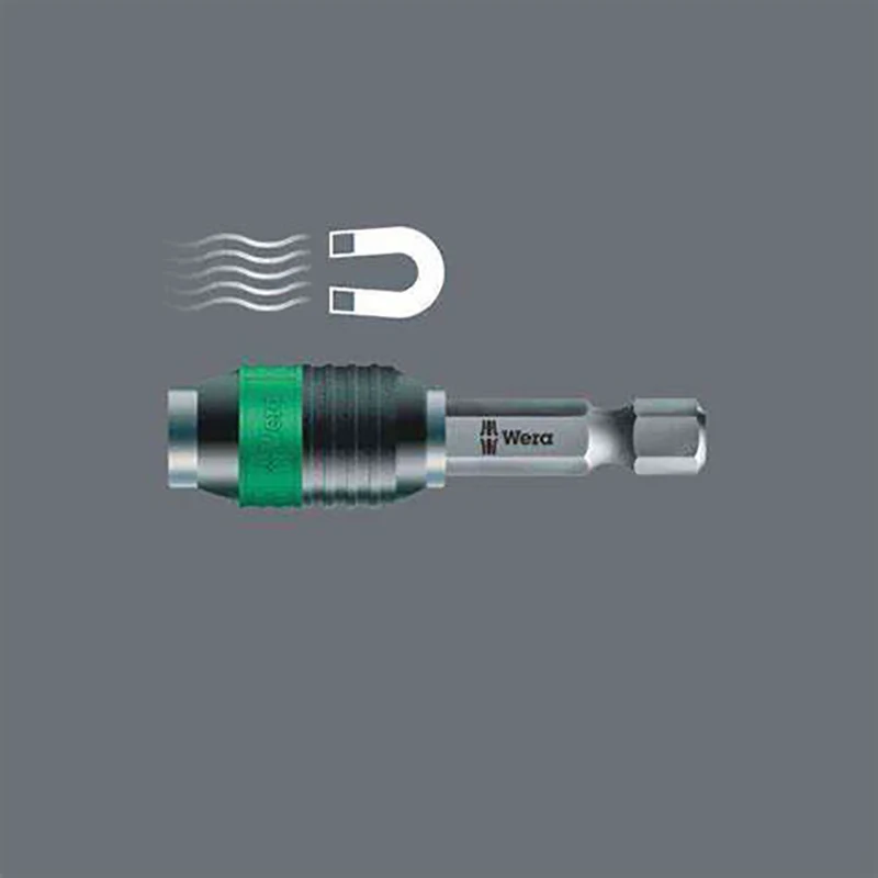 WERA 05052502001 889/4/1 K SB Rapidaptor Universal Bit Holder Pressing And Self-locking Mechanism Simple Operation