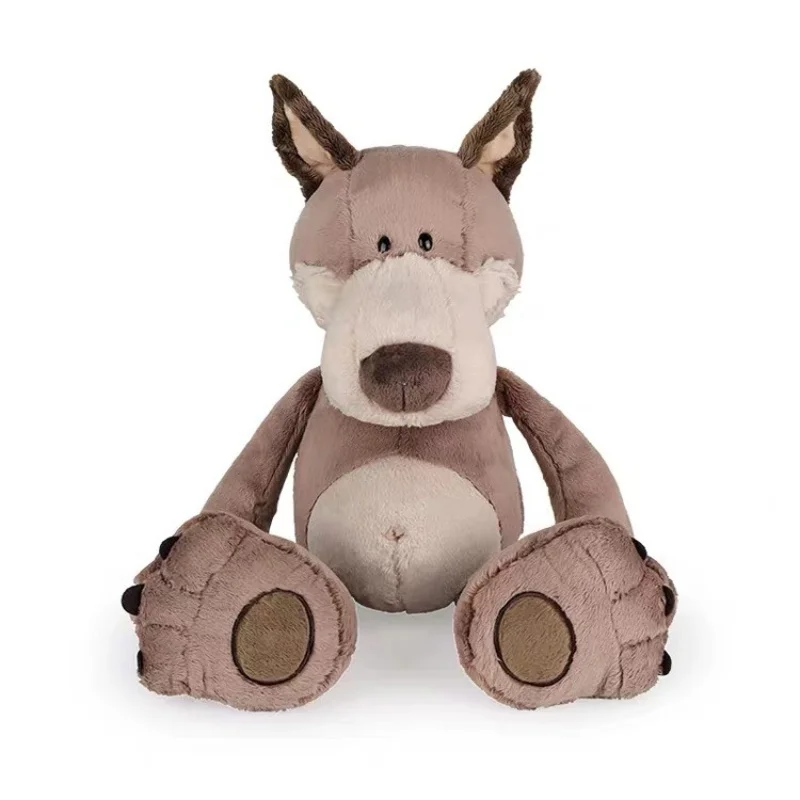 Schattige kleine Wolf Woody pluche pop, grote boze Wolf paar rugzak, Wolf pop speelgoed, slaappop, festivalcadeau
