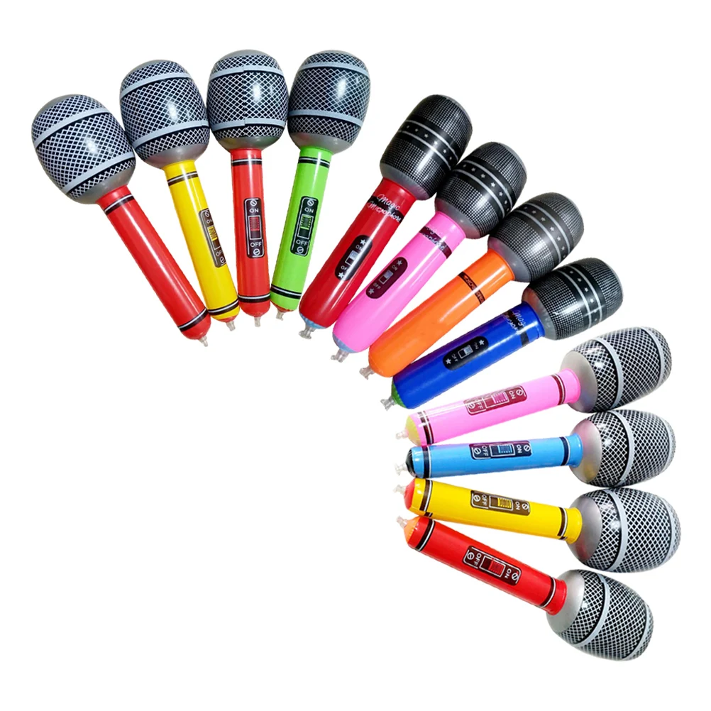 

12pcs Inflatable Beach Parties Props Pvc Kids Beach Pool Party Decorations Anti-Deflation Design Giant Swimming Float