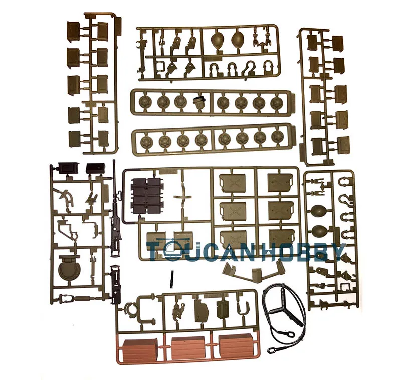 Heng LONG-RCタンクプラスチック部品、米国ウォーカーブルドッグパンサー、タイガーi、m1a2、m26、オハシのおもちゃ、1:16, 3839、v 3819