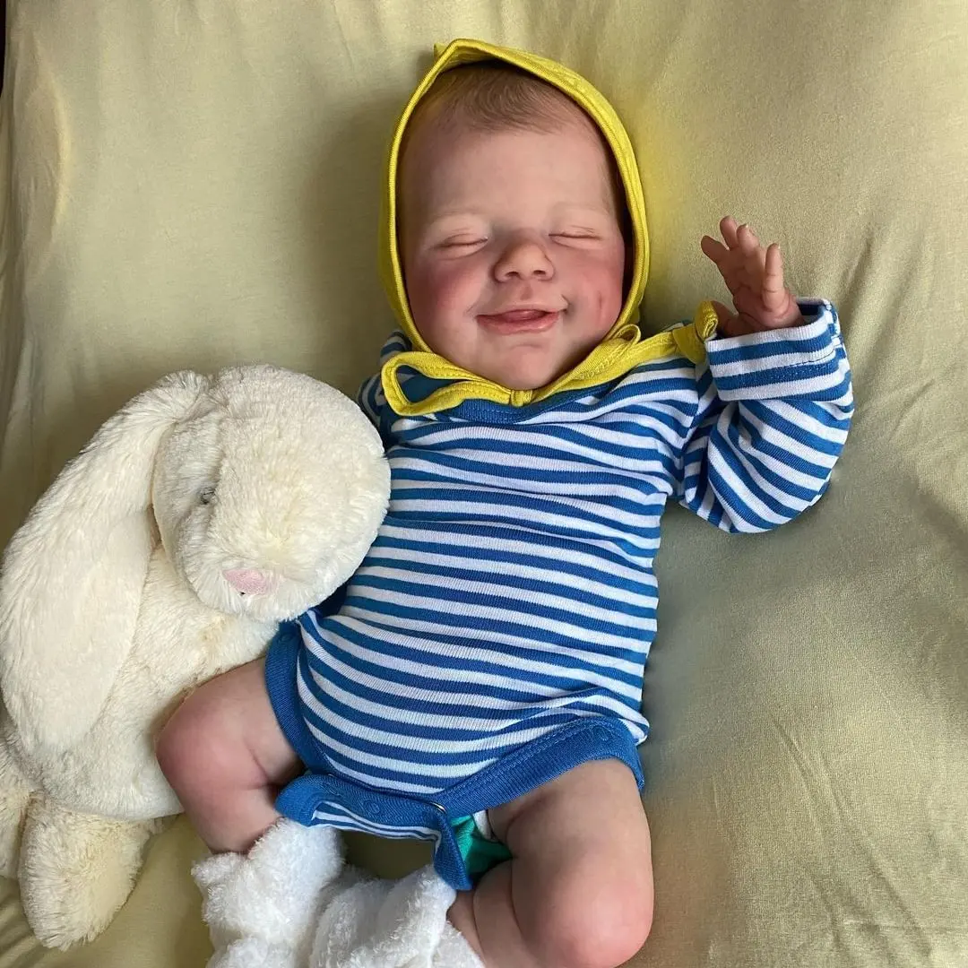 

20 Inch April Reborn Bebe Baby Doll Waterproof Full Body Vinyl Painted Hair Handmade Realistic Reborn Doll Girl For Child Lovely