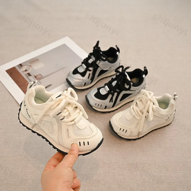 الأطفال تنفس شبكة منخفضة أعلى أحذية رياضية غير رسمية 2025 الخريف جديد الصبي موضة الاتجاه تنوعا مريحة عدم الانزلاق أحذية رياضية #1