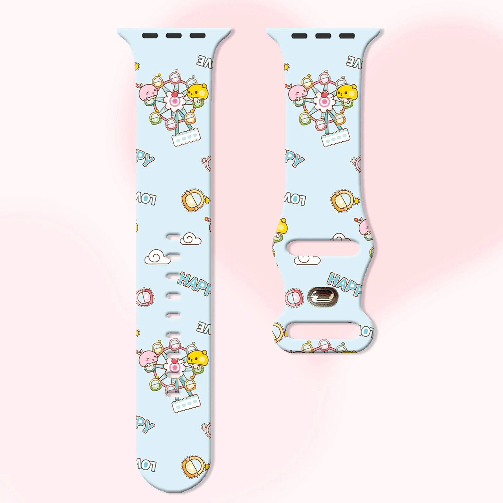 

Magoo pattern strap for Apple Watch 10-9-8 Silicone Strap Replaceable Strap For iWatch 49mm 45mm 44mm 42mm Watchbands