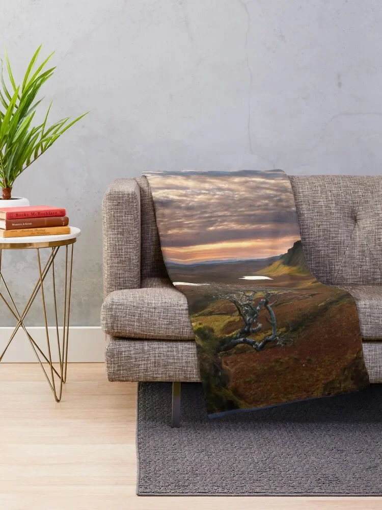 Quiraing Sunrise Trotternish Isle of Skye Scotland. Throw Blanket Fluffys Large Baby Blankets