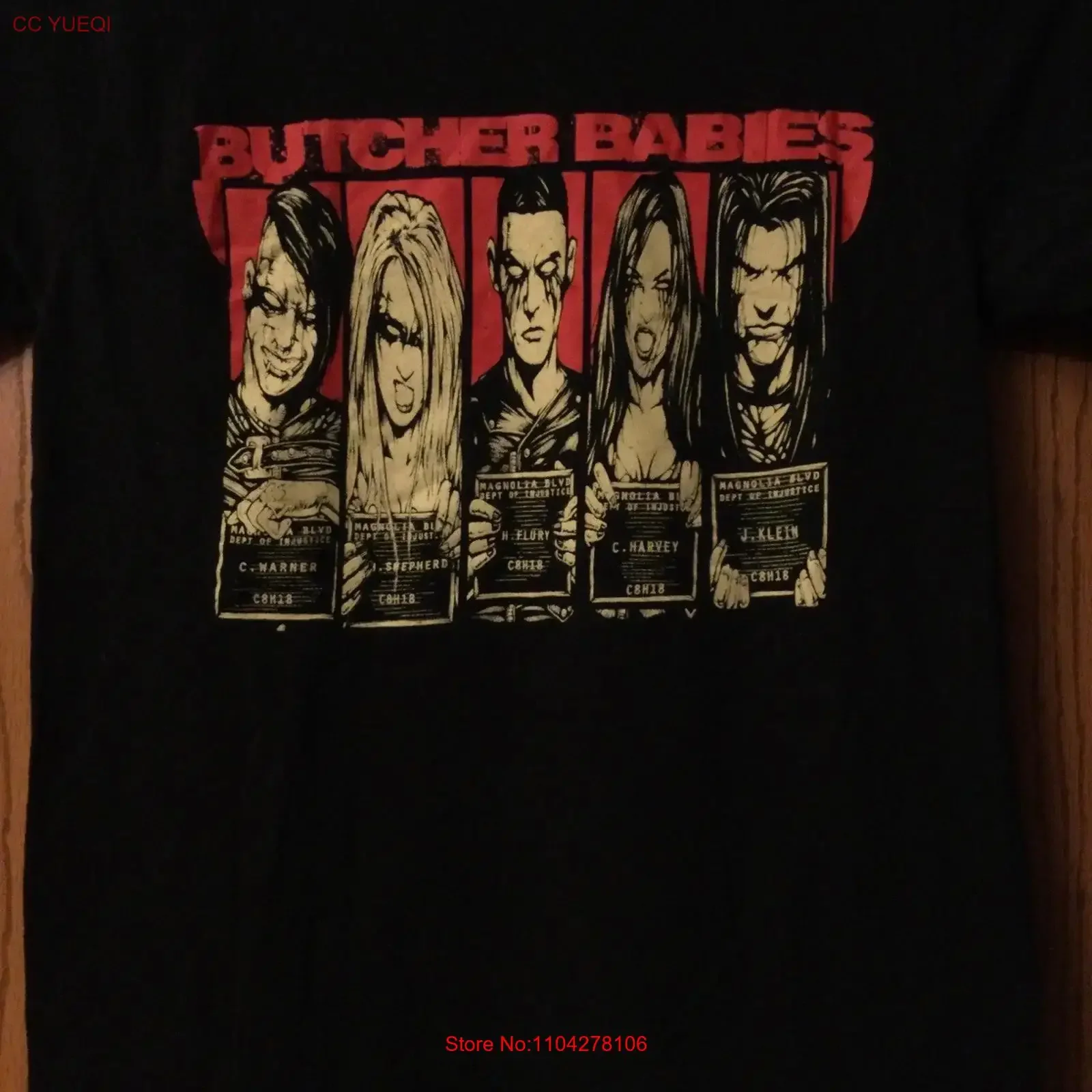 Butcher Babies Black T Shirt Image Bay Island S vintage Washed Stretched homme fashion streetwear Breathable graphic Stylish