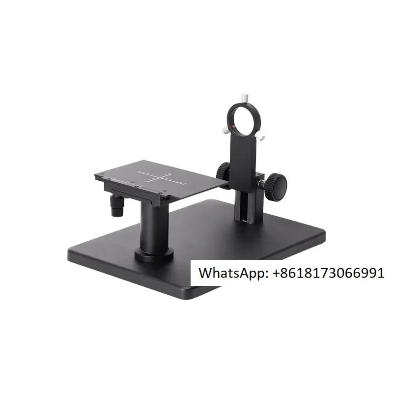 Staffa di messa a fuoco orizzontale con obiettivo monocilindrico per microscopio, base verticale orizzontale, asse xy, staffa di messa a fuoco orizzontale