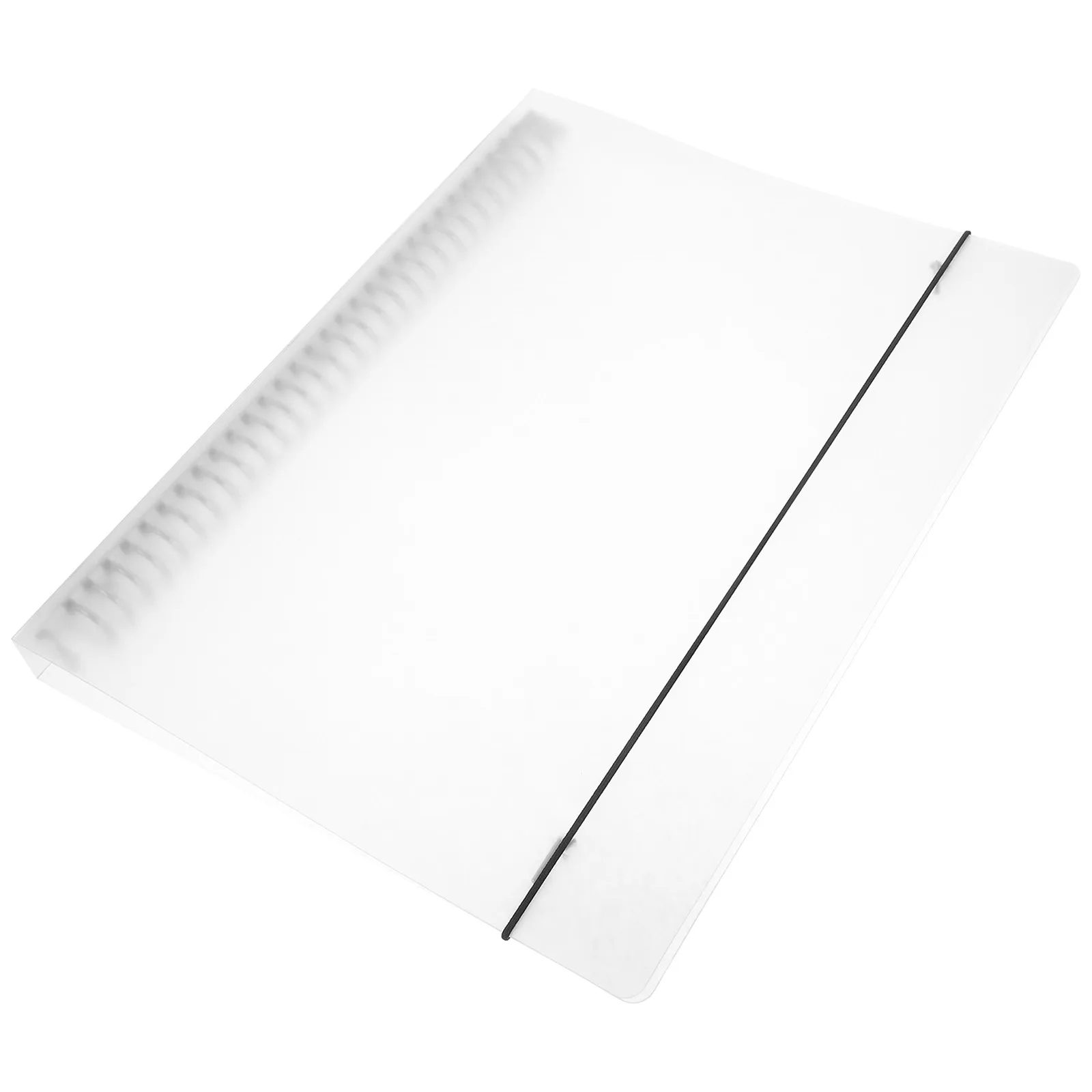 Premium Transparent PP Binder Cover Sturdy Lightweight Anti Slip Notebook Shell for Travel Journal Creative Writing Planner