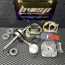 Big Bore Kit 70cc For JOG50 3KJ AEROX50 ZR EVO Cylinder Set Piston 47.6mm Forged Crankshaft 40.2mm +1.8mm BWSP Engine Parts