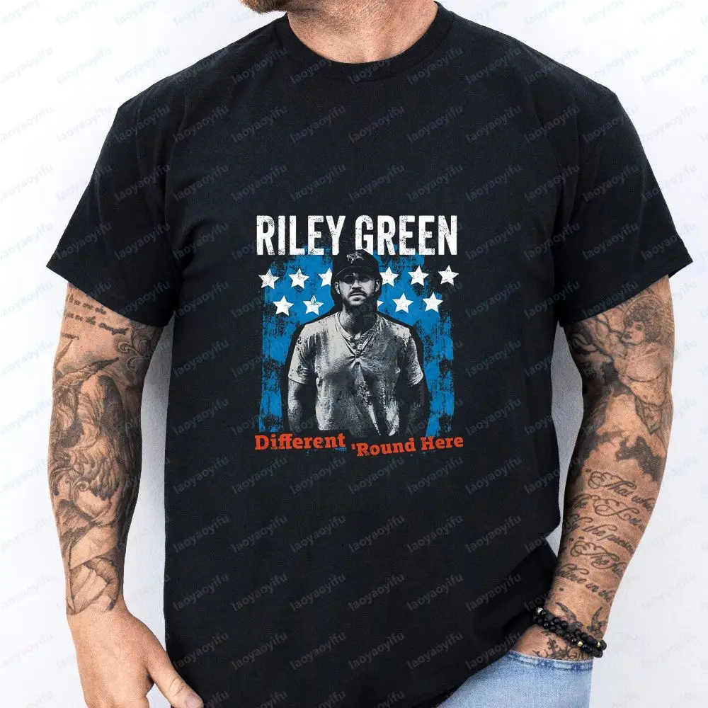 RILEY GREEN - Unique Country Pop Music Style Classic Band Movement Men's and Women's Universal Round-neck T-Shirt