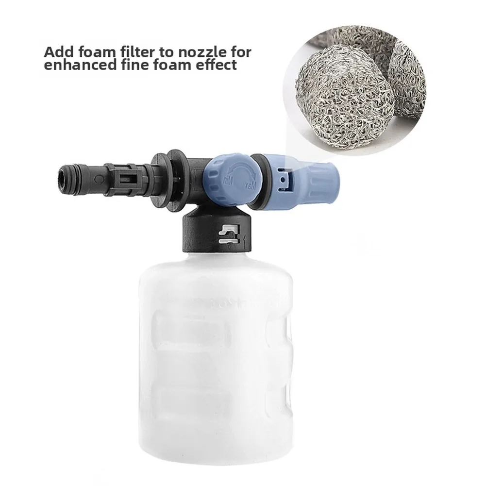 Snow Foam Bottle For Foam Lance With Spray Nozzle For High-Pressure Washer 450ML Compatible With A Wide Range Of Pressure Washer