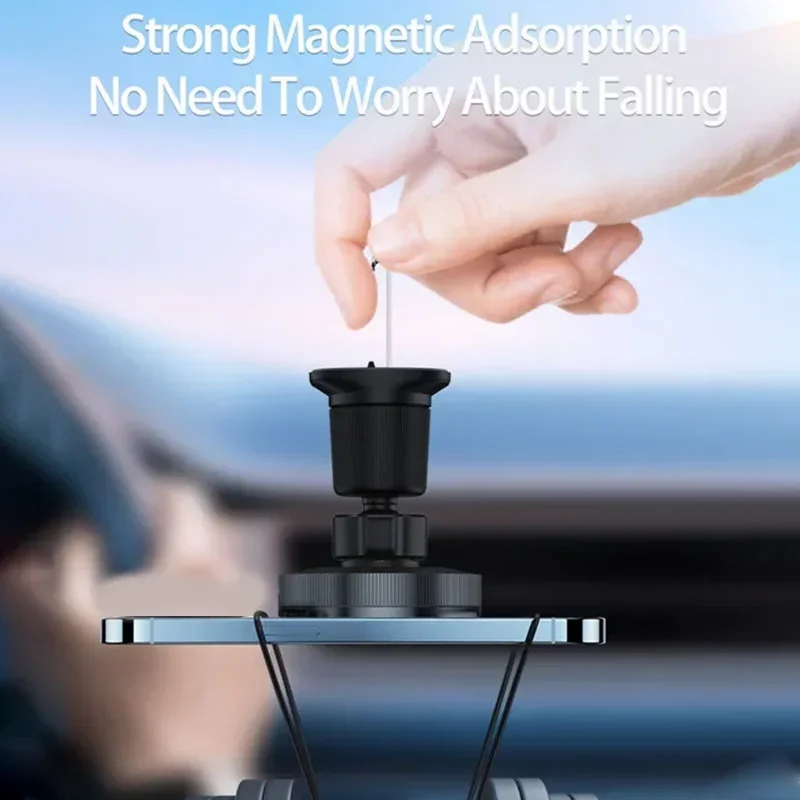 Magnetic Car Wireless Charger Stand Bracket Magnet Car Phone Holder Mount Fast Charging Station for iPhone 15 14 13 12 Pro Max