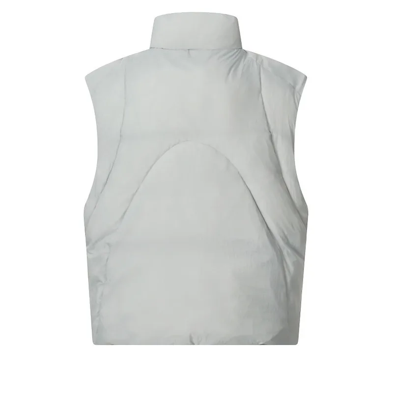 قميص قصير شتوي للرجال عالي الجودة فضفاض غير رسمي متعدد الاستخدامات بدون أكمام، سترة قطنية سميكة بنصف ياقة عالية، سترة سترة #5