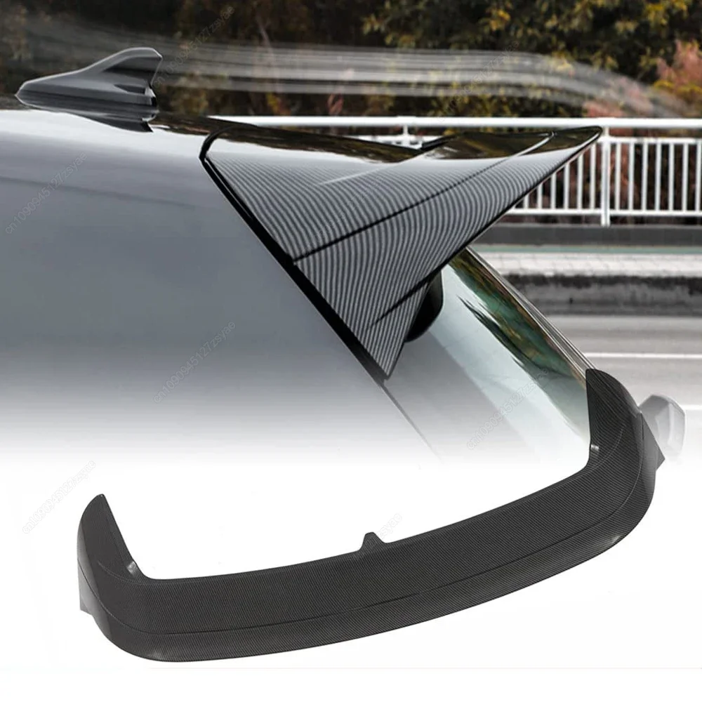 Car Rear Roof Spoiler Wing CS ClubSport Style Bodykits Tuning For Volkswagen VW Golf 8 MK8 PRO R-line GTI GTD R 2020-2024 Black