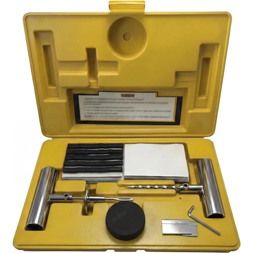 

Heavy Duty 66 Piece Tire Plug Kit for Car Truck Motorcycle ATV RV Puncture Repair