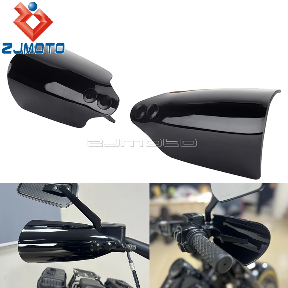 Windproof Handguards Shield PP Hand Wind Protecton Cover For Harley Softail Low Rider ST 117 FXLRST 2022-2023 Deluxe FLDE 18-20