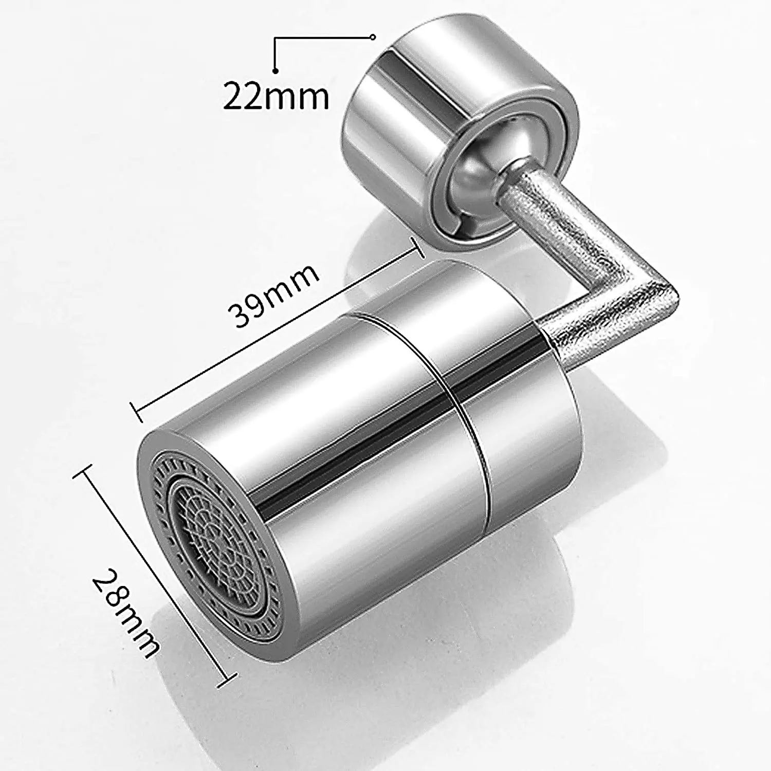 Universal Faucet 360 Rotate Kitchen Faucet Extender Aerator Splash Filter Single Mode Water Outlet