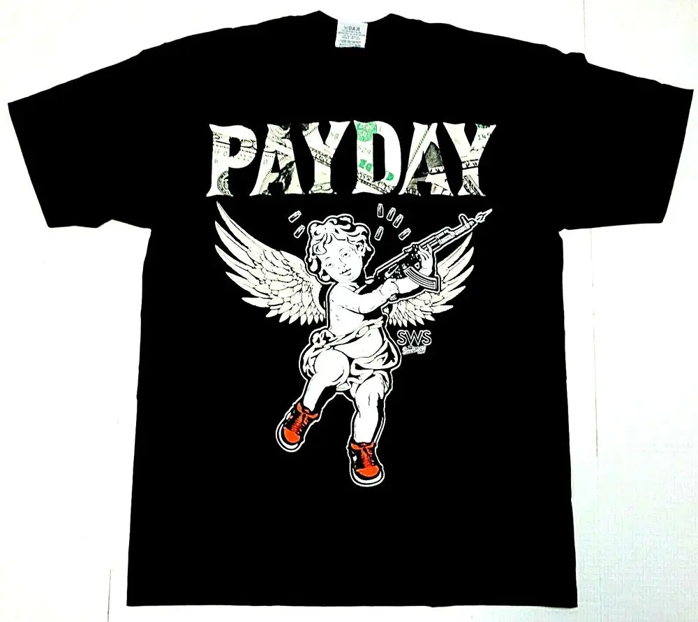 PAYDAY T-shirt Cash Dollars $ Urban Streetwear Men's 100% Cotton Tee New