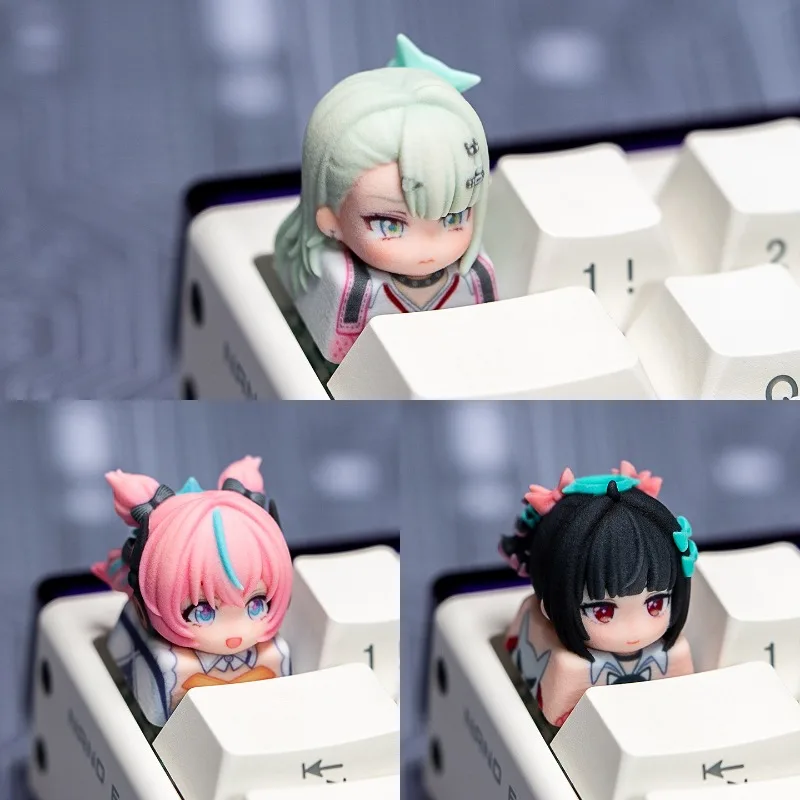 Game Zenless Zone Zero Keycaps Hoshimi Miyabi Ellen Joe Yixuan Sunna Aria Nangong Yu Astra Yao 3D Resin Keycap DIY Cospaly Gifts