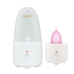 220V Menstrual Cup Cleaner Steamer Mini Personal Steam Sterilizer Machine for Cleaning Baby Nipples Menstrual Cup Personal Care