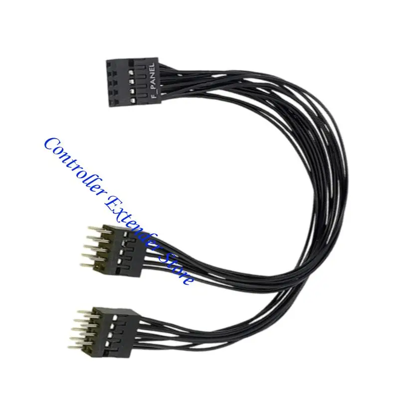 N84B 9Pin إلى 9Pin Cable Spiner Cable 1 to 2 Mainboard 9Pin تمديد محول سلك الخائن للوحة الأم