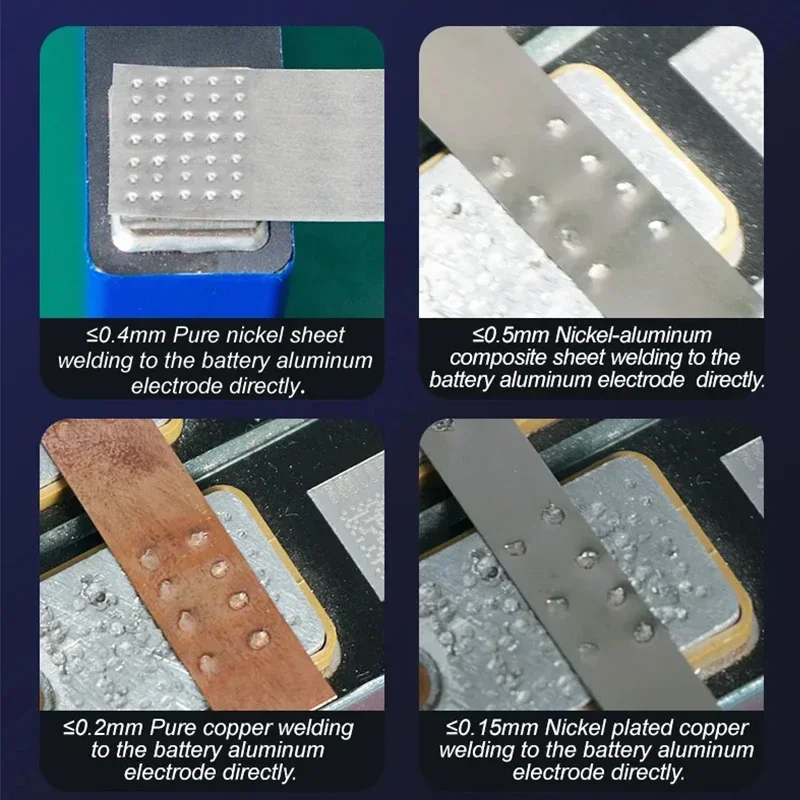 811H الحديد بطارية ليثيوم الطاقة الألومنيوم إلى النحاس بطارية بقعة لحام آلة وحدة كبيرة الألومنيوم إلى النيكل معدات لحام