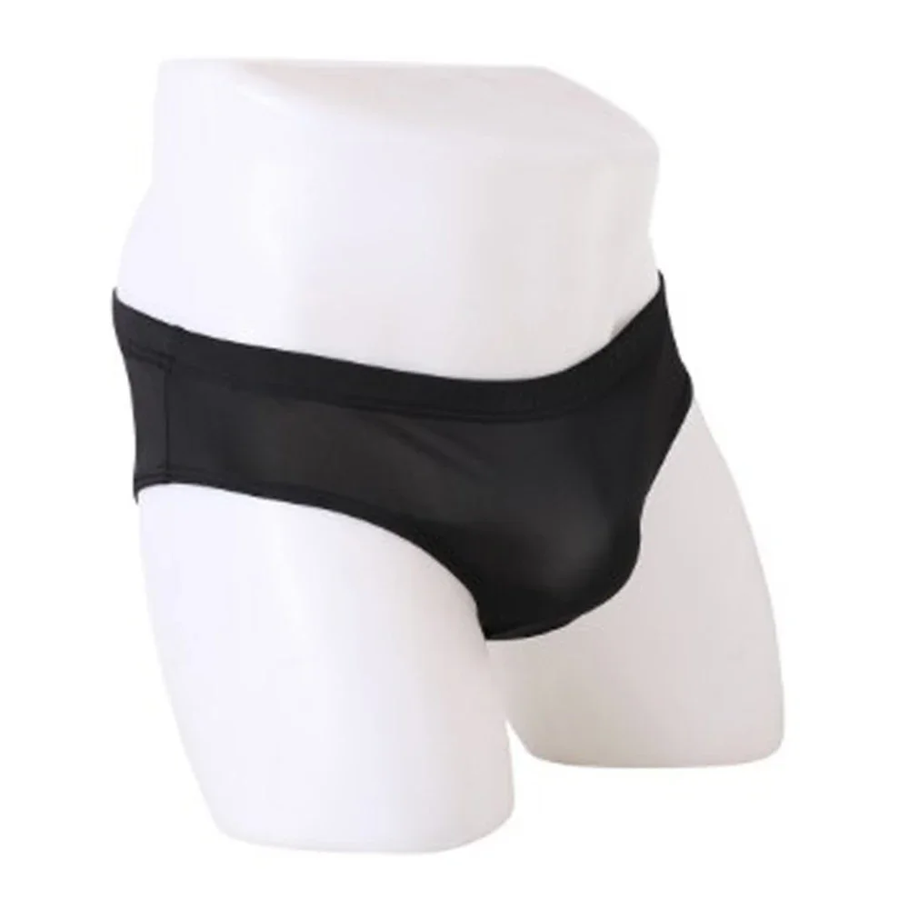 2022 Men Mesh Bikini Sissy Panties Low Rise Underwear Men's Bikini Solid Color Brief G-string Underpants Ropa Interior Hombre