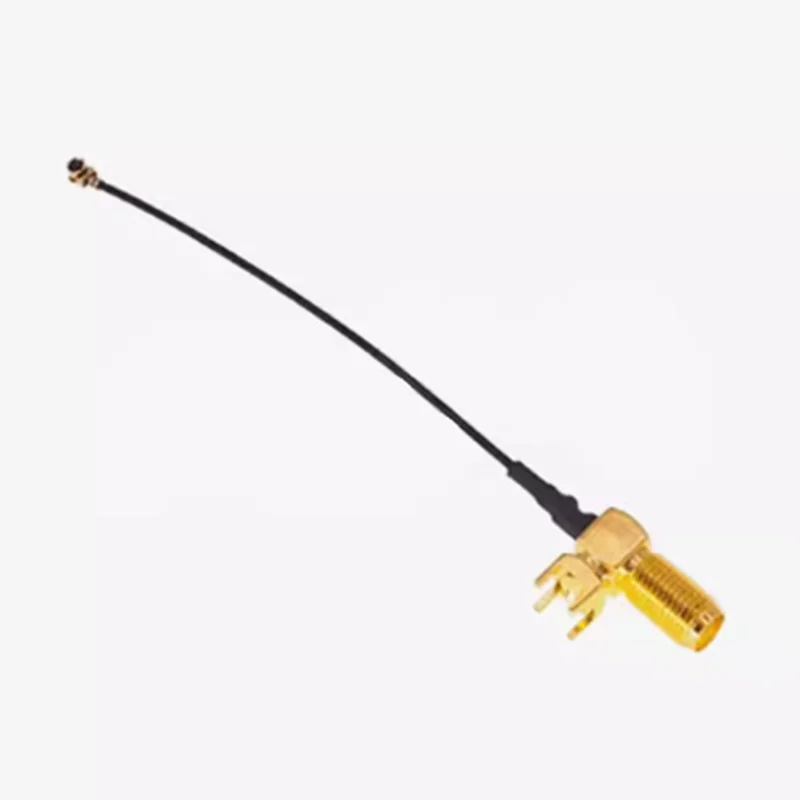 2pcs 10CM 20CM SMA Right Angle Jack To IPEX Female Connector RF RG178 uFL/IPEX Antenna Adatper Wire For WIFI/GSM/GPS