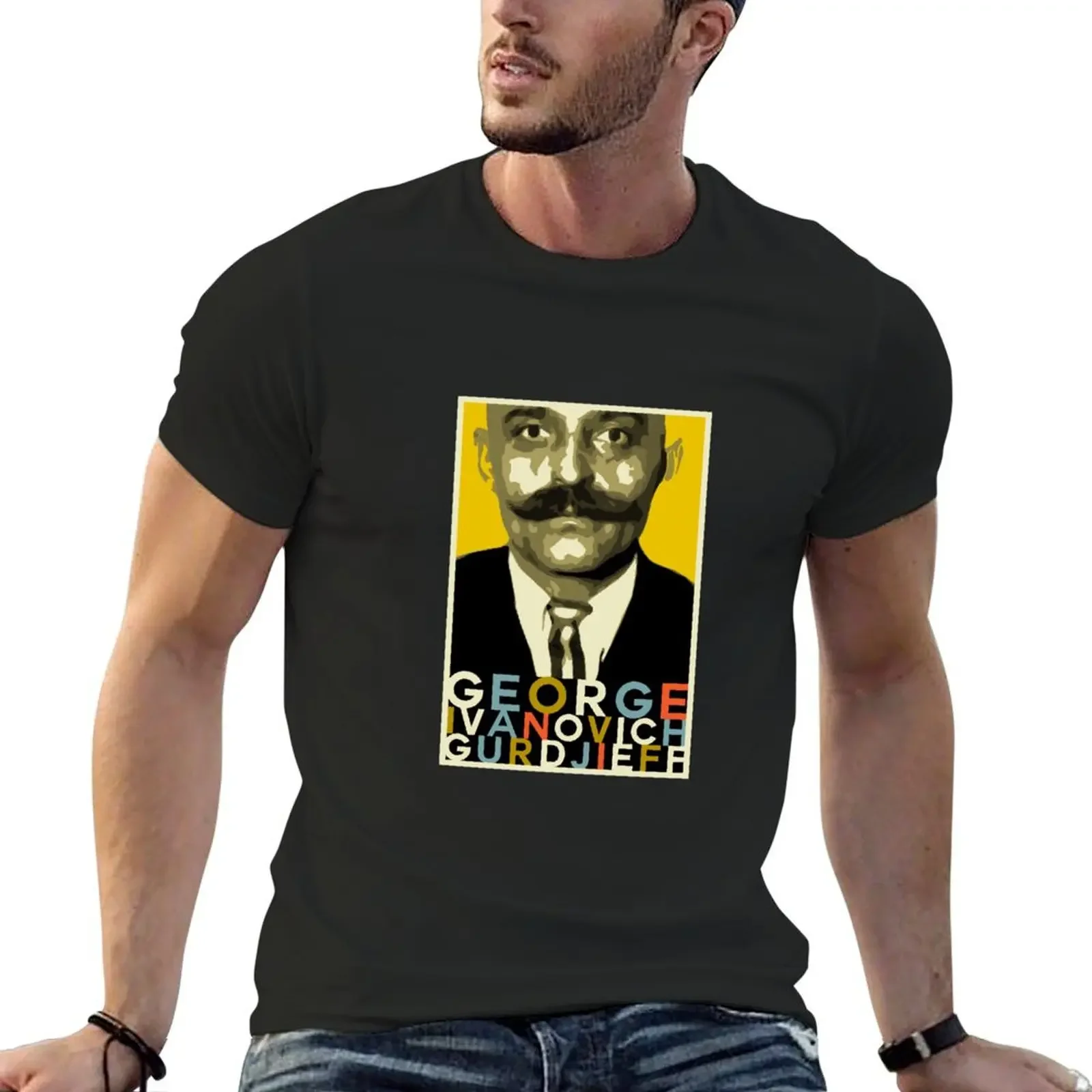 

Gurdjieff T-Shirt anime clothes funnys blacks graphic tee shirt men