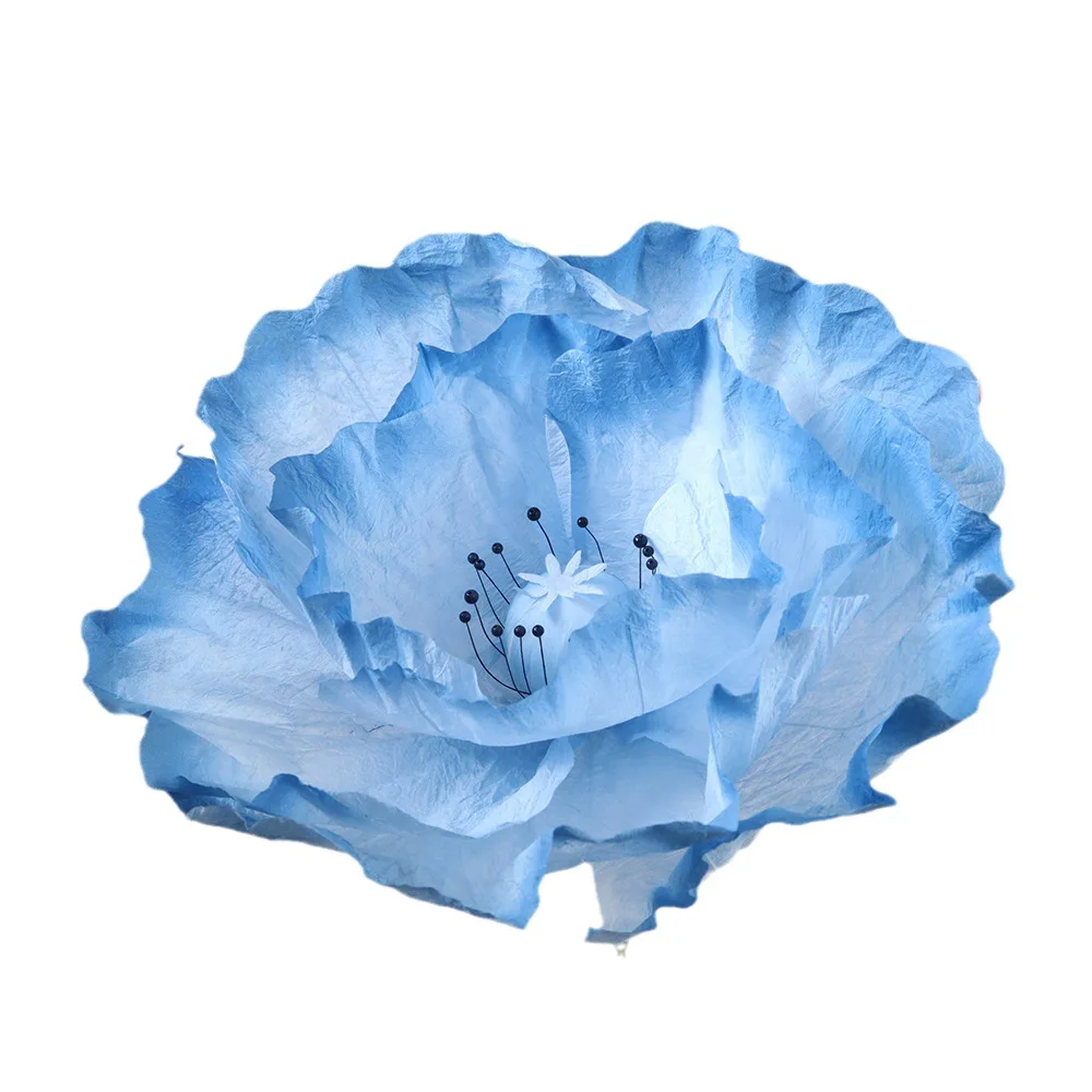 Simulation Poppy Crepe Paper Flowers Wedding Background Decoration Party T Stage Props Shopping Mall Window Layout Display Flore