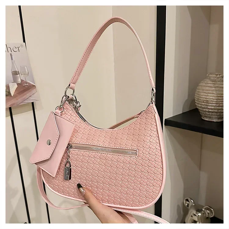 

2025 New! Handwoven Muse Bag - Crescent Dumpling, Multi-Carry, Campus & Daily