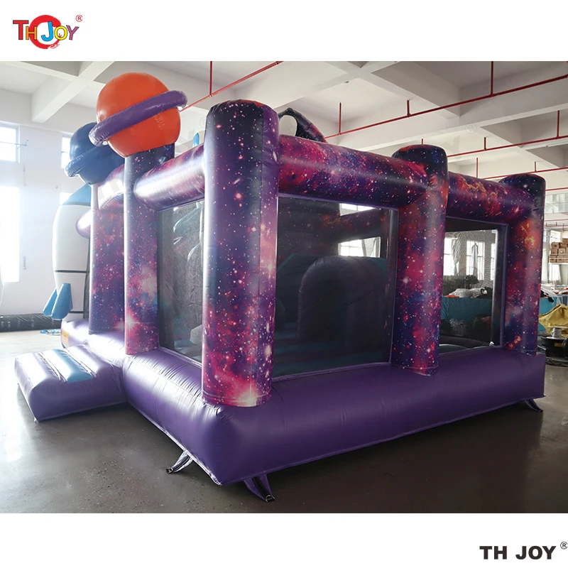 6x4m Galaxy Voyager Hüpfburg Astronaut Hüpfburg Weltraum aufblasbarer Hüpfburg