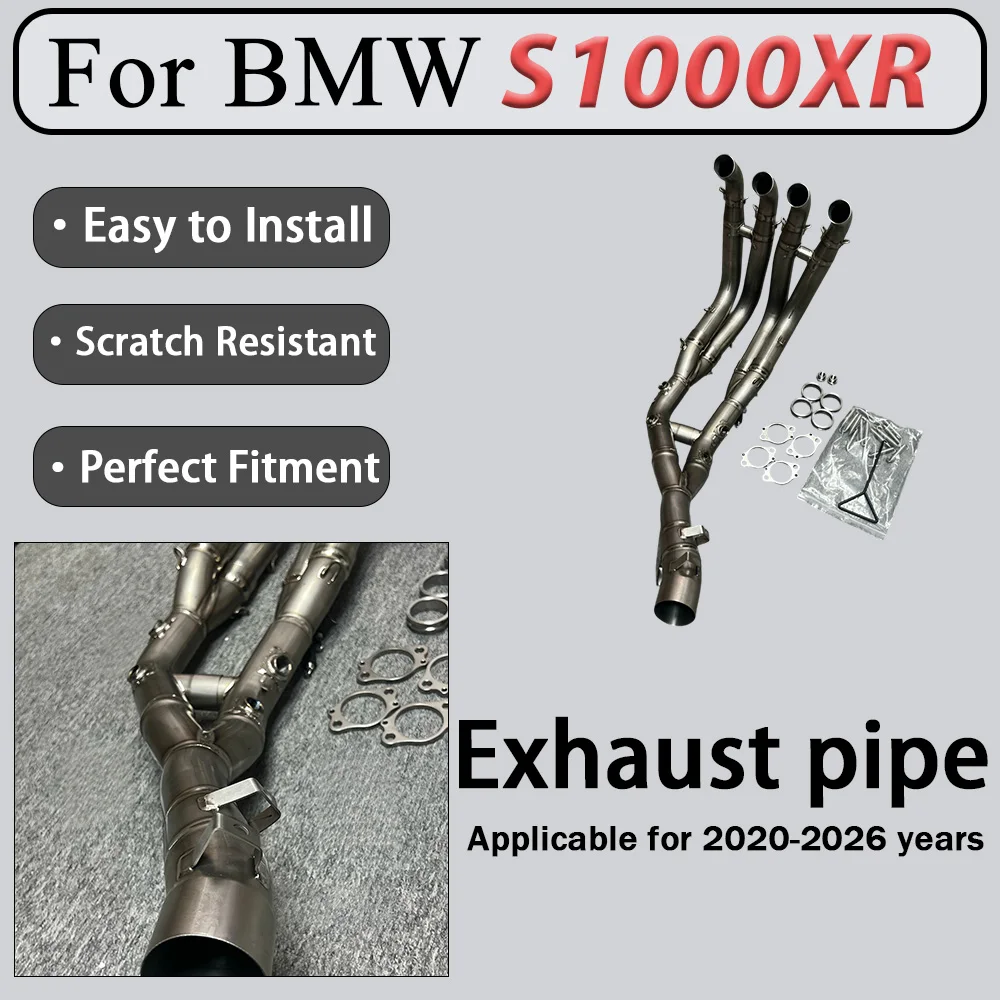 For BMW S1000XR 20-26 FST Titanium Alloy Front Mid-Pipe Exhaust Kit 1:1 Factory Orifice Accurate Replication, Unleashing Engine