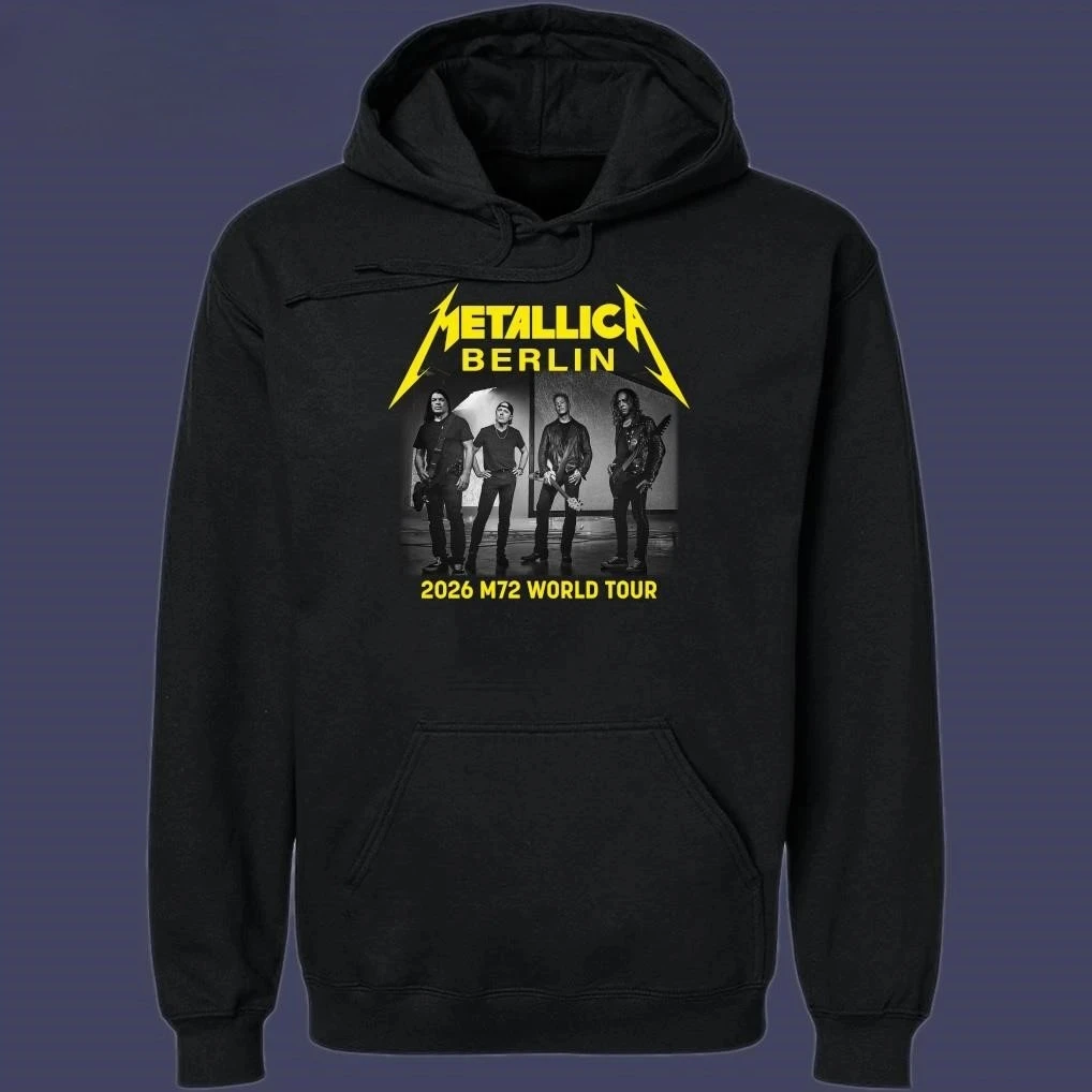 New Metallica M72 Berlin, Germany 2026 Band Members World Tour Round-neck Hoodies and Hoodies
