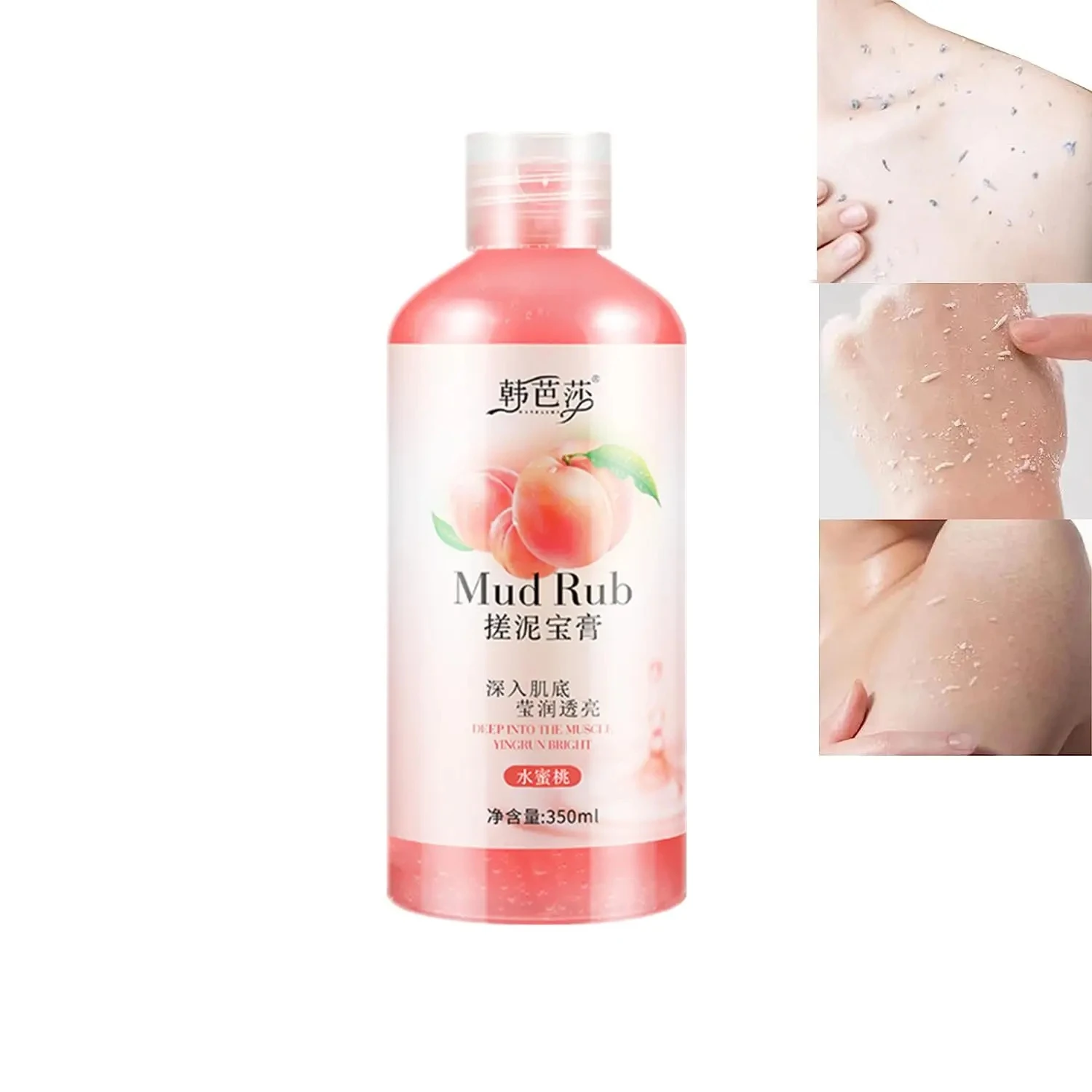 350ml Facial Scrub Exfoliating Cream Whitening Moisturizer Body Scrub Mud And Care Gel Rub Skin Female Cleaning Deep Peeling