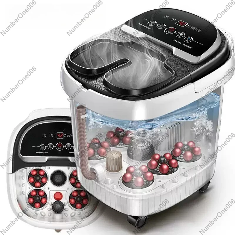 High-depth Foot Soaking Bucket Over Calf Foot Bath Foot Wash Basin Automatic Heating Multi-functional Electric Massage Household